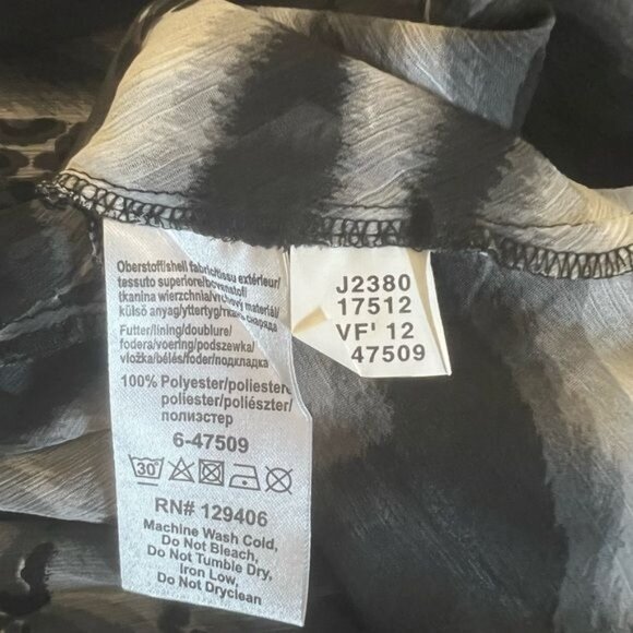 Venus Zebra Print Collar Halter Drop Waist Sleeveless Mini Dress US Size 6 - Picture 10 of 10